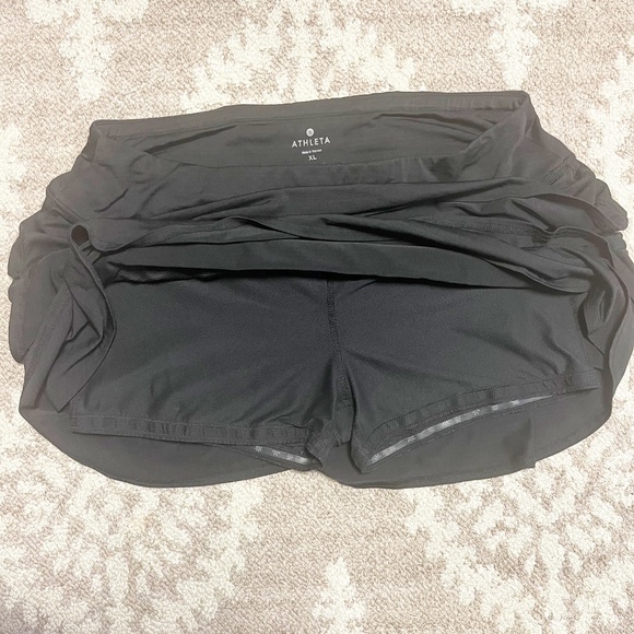 Athleta Stripe Swagger Tiered Skort Size XL Black - Picture 9 of 15